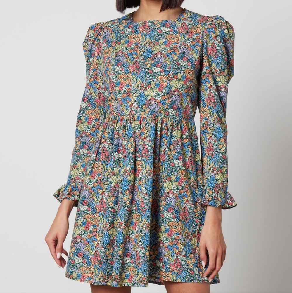 Batsheva x Laura Ashley Square Neck Mini Dress Moylegrove (Size 2)